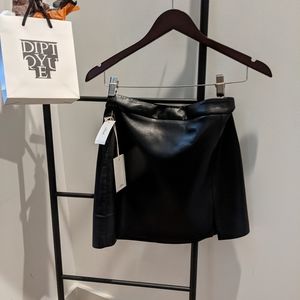 Aritzia vegan leather skirt